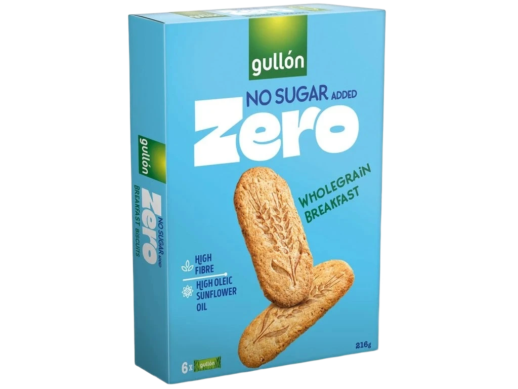 Breakfast celozrnné sušenky s vysokým obsahem vlákniny, bez přídavku cukru, se sladidly 216g