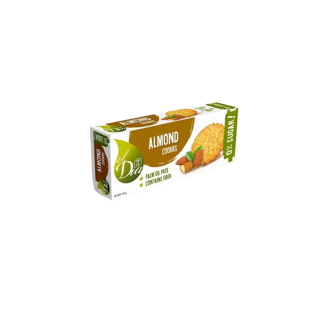 El Dia Sušenky bez cukru s mandlemi 130g